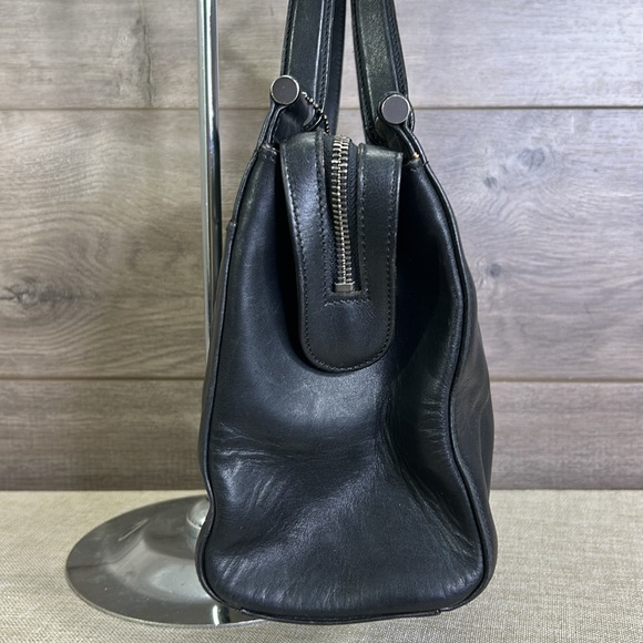 COACH BLACK LEATHER VINTAGE WHITNEY SATCHEL No. 9182 - Picture 5 of 13